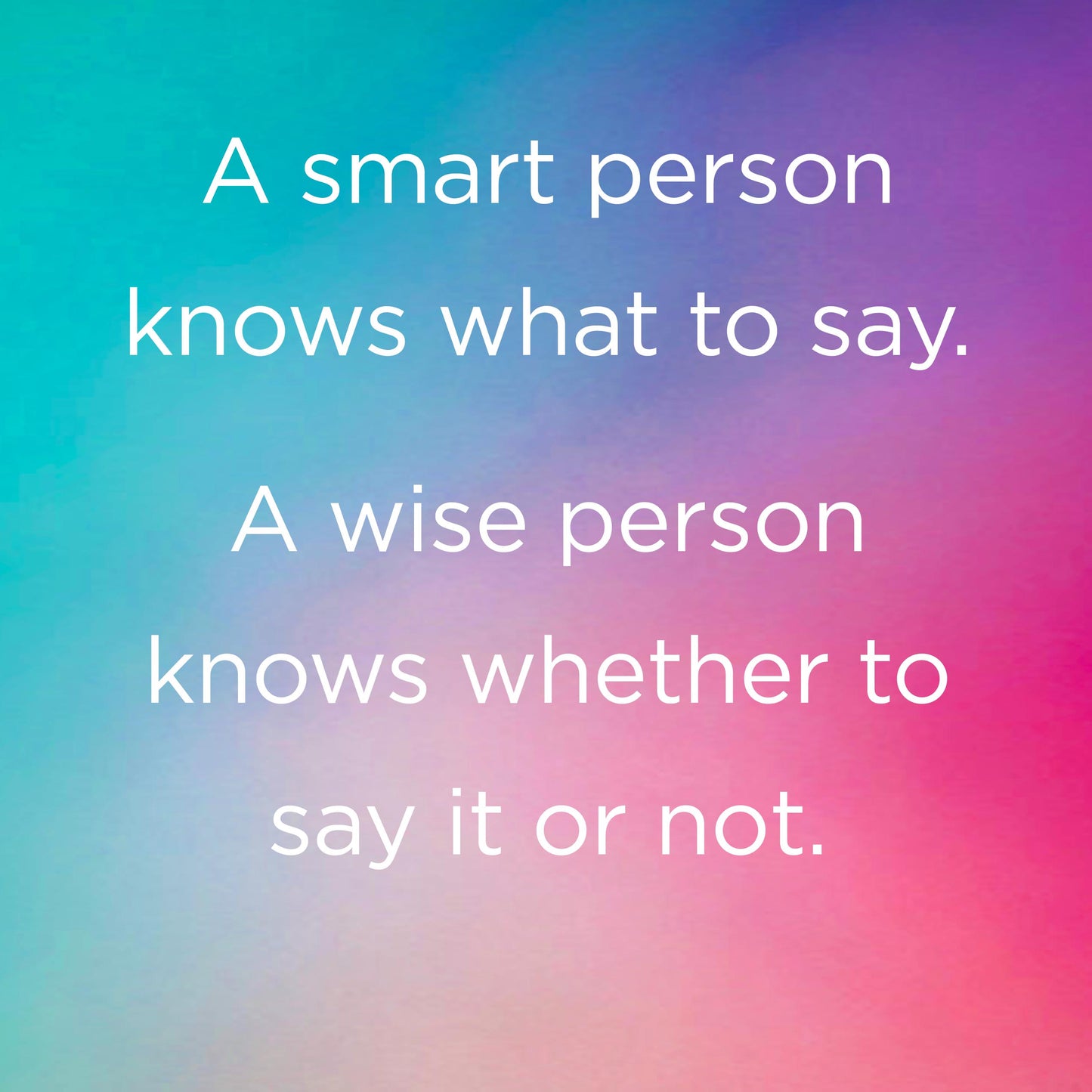 A smart person knows - digital download