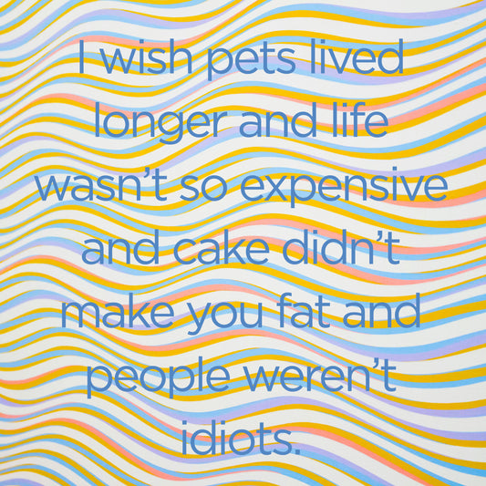 I wish pets lived longer - digital download