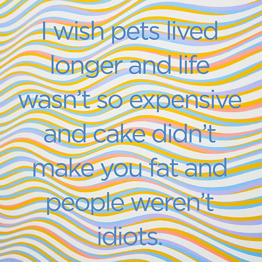 I wish pets lived longer - digital download